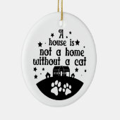 Haus ist keine Zuhause | beidseitig Keramik Ornament (Rechts)