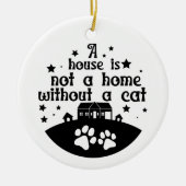 Haus ist keine Zuhause | beidseitig Keramik Ornament (Vorne)