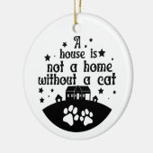 Haus ist keine Zuhause | beidseitig Keramik Ornament (Links)