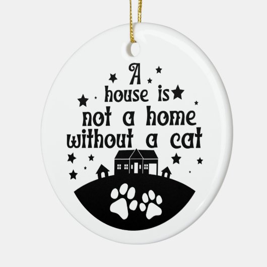 Haus ist keine Zuhause | beidseitig Keramik Ornament (Links)