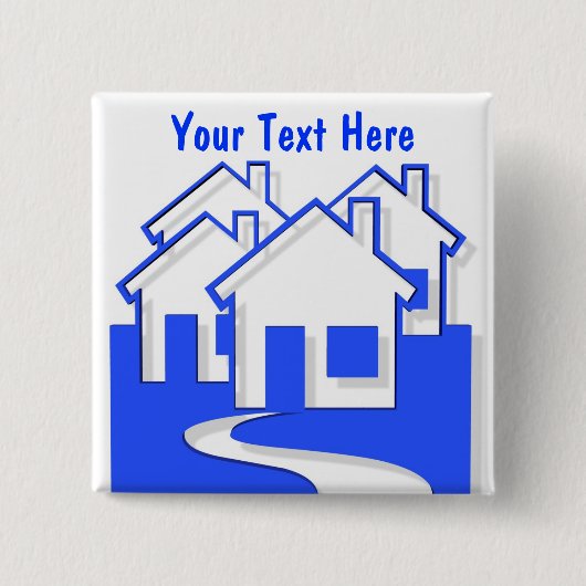 Haus-Knopf-Button Button (Vorderseite)