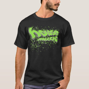 Haus-Kreise - Grün/Grau T-Shirt