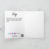 Haus + Liebe = Zuhause Real Anwesen Agent offenes  Dankeskarte (Innenseite)