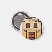 Haus Magnet (Vorderseite/Rückseite)