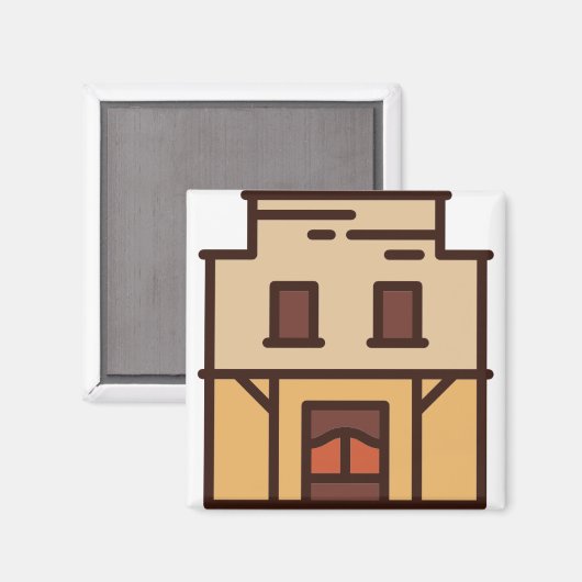 Haus Magnet (Vorderseite/Rückseite)