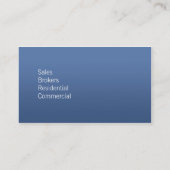 Haus-Markt-Visitenkarte Visitenkarte (Rückseite)