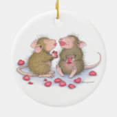 Haus-Maus Designs® - Valentinstag-Verzierung Keramik Ornament (Hinten)