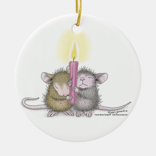 Haus-Maus Designs® - Verzierungen Keramik Ornament (Vorne)