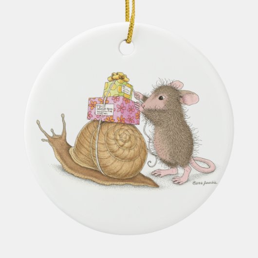 Haus-Maus Designs® - Verzierungen Keramikornament (Vorne)