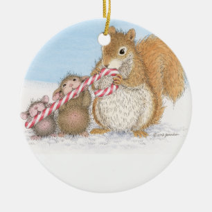 Haus-Maus Designs® - Weihnachtsverzierung Keramik Ornament