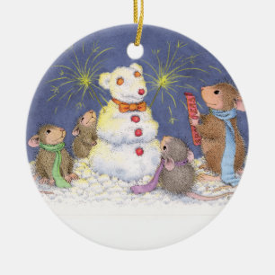Haus-Maus Designs® - Weihnachtsverzierung Keramik Ornament