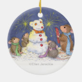 Haus-Maus Designs® - Weihnachtsverzierung Keramik Ornament (Hinten)