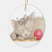 Haus-Maus Designs® - Weihnachtsverzierung Keramikornament (Links)