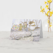 Haus-MausDesigns® Karte (Gelbe Blume)