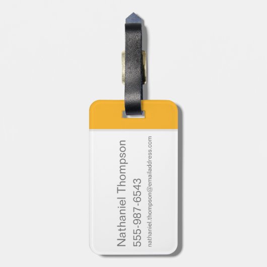 Haus-Merkmale Sigil Harry Potters | HUFFLEPUFF™ Gepäckanhänger (Rückseite vertikal)