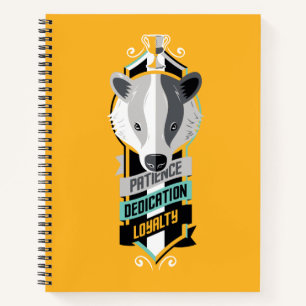 Haus-Merkmale Sigil Harry Potters   HUFFLEPUFF™ Notizblock