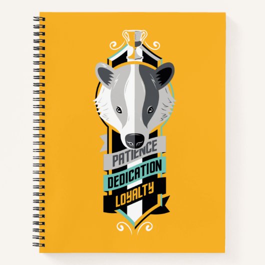 Haus-Merkmale Sigil Harry Potters | HUFFLEPUFF™ Notizblock (Vorderseite)