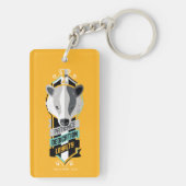 Haus-Merkmale Sigil Harry Potters | HUFFLEPUFF™ Schlüsselanhänger (Rückseite)