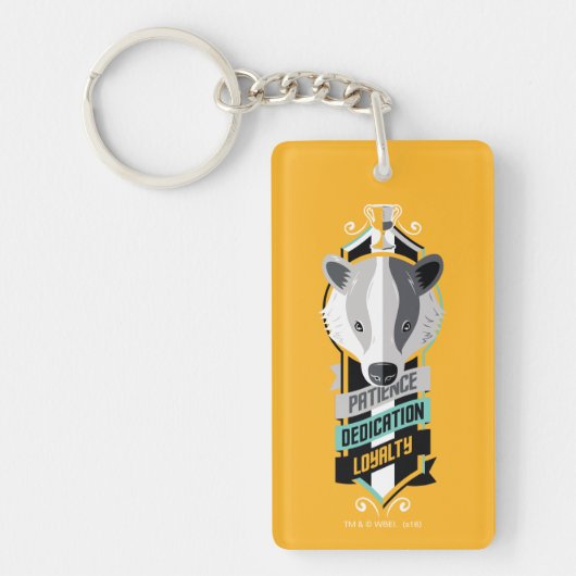 Haus-Merkmale Sigil Harry Potters | HUFFLEPUFF™ Schlüsselanhänger (Vorderseite)