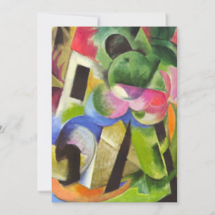 Haus mit Bäumen von Franz Marc, Vintage Fine Art