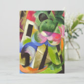 Haus mit Bäumen von Franz Marc, Vintage Kunst (Stehend Vorderseite)