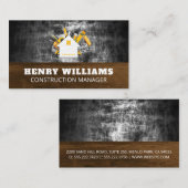 Haus mit Bauwerkzeugen Visitenkarte (Vorne/Hinten)