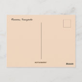 Haus mit Blume Caracas Venezuela Postkarte (Rückseite)