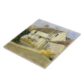 Haus mit Gerüst (Vintages Gebäude) Fliese (Seite)