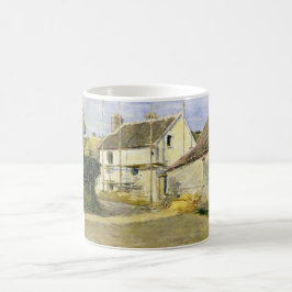 Haus mit Gerüst (Vintages Gebäude) Kaffeetasse