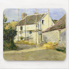Haus mit Gerüst (Vintages Gebäude) Mousepad
