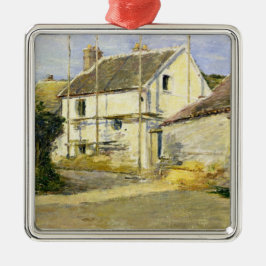 Haus mit Gerüst (Vintages Gebäude) Ornament Aus Metall