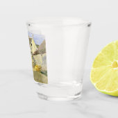 Haus mit Gerüst (Vintages Gebäude) Schnapsglas (Rechts)