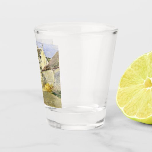 Haus mit Gerüst (Vintages Gebäude) Schnapsglas (Rechts)