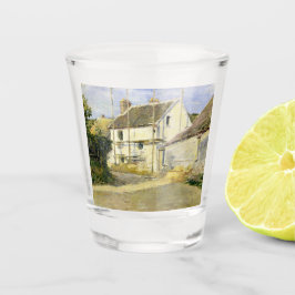 Haus mit Gerüst (Vintages Gebäude) Schnapsglas