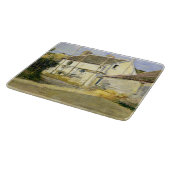 Haus mit Gerüst (Vintages Gebäude) Schneidebrett (Ecke)