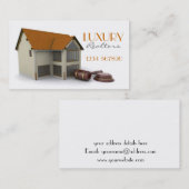 Haus mit Hammer-Visitenkarte Visitenkarte (Vorne/Hinten)