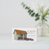 Haus mit Hammer-Visitenkarte Visitenkarte (Stehend Vorderseite)