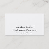 Haus mit Hammer-Visitenkarte Visitenkarte (Rückseite)