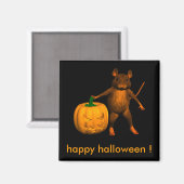Haus mit Pumpkin Magnet (Vorderseite/Rückseite)