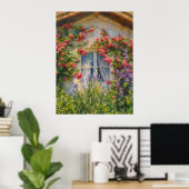 Haus mit Rosen Poster (Heimbüro)