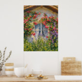 Haus mit Rosen Poster (Küche)