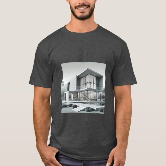 Haus mit schöner Architektur T-Shirt (Vorderseite)