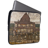 Haus mit Steindach von Egon Schiele Laptopschutzhülle (Vorne Rechts)