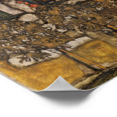 Haus mit Steindach von Egon Schiele Poster (Ecke)