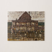 Haus mit Steindach von Egon Schiele Puzzle (Horizontal)