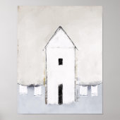 Haus mit Wäsche Poster (Vorne)