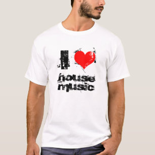 Haus-Musikbehälter der Liebe I T-Shirt