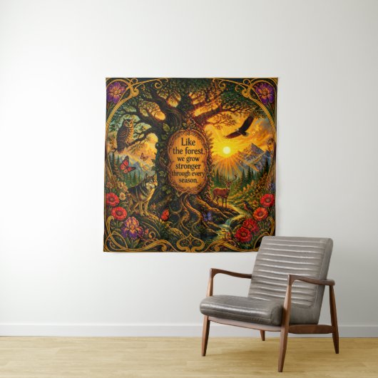 Haus oder Wohnheim / Büro Unikate Kunst - Wandteppich (Beispiel)