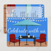 Haus-Party Einladung im Freien (Vorne/Hinten)