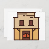 Haus Postkarte (Vorne/Hinten)